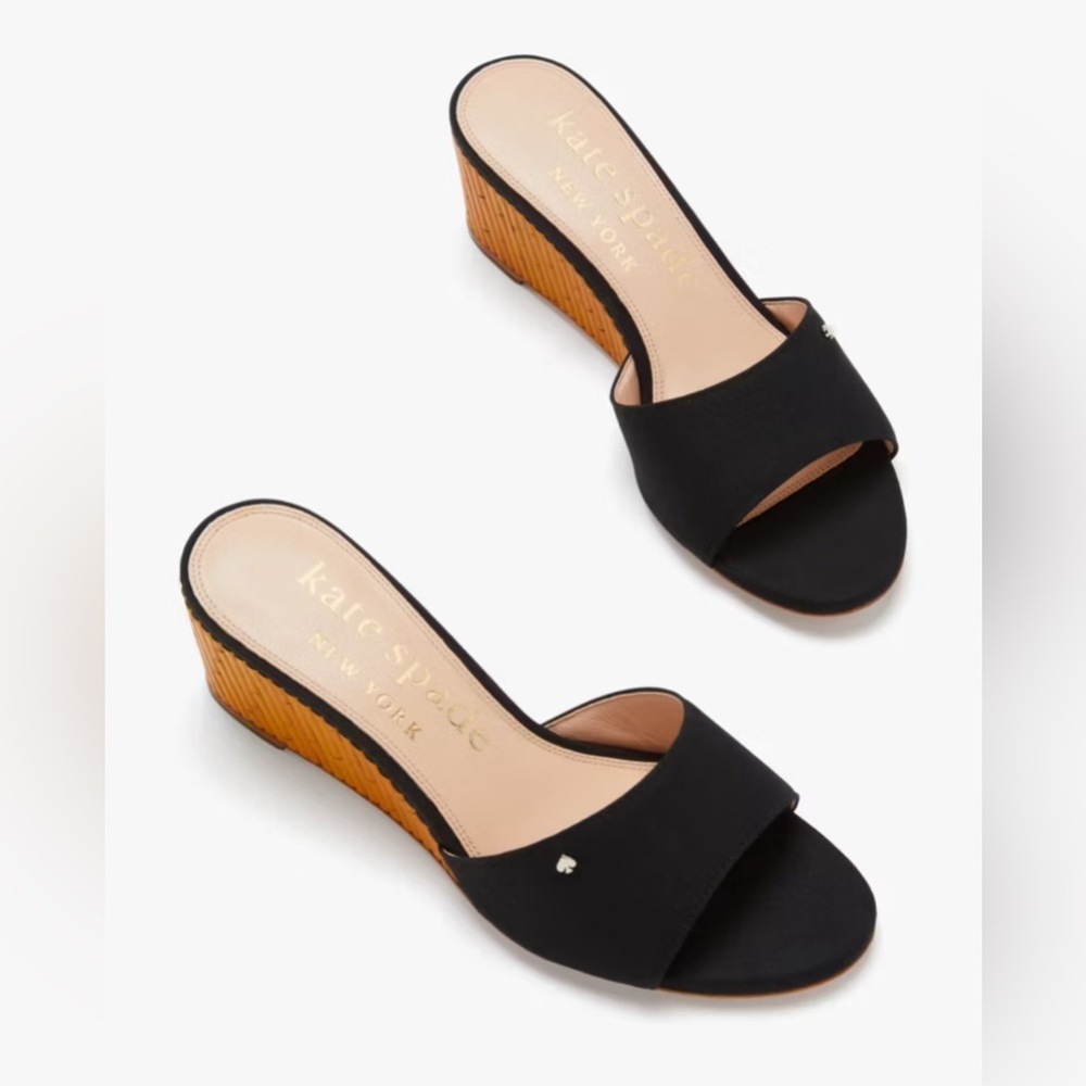 KATE SPADE NEW YORK
Meena Canvas Wedge Sandals